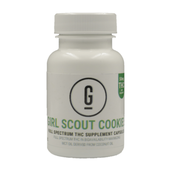 GRASS – THC Capsules – Girl Scout Cookies – 50mg | The Healing Co Canada