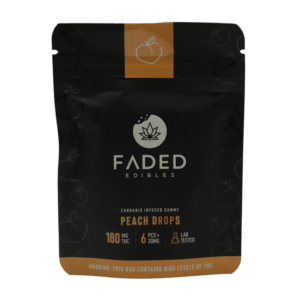 Faded Edibles – Peach Drops – 180mg | The Healing Co Canada