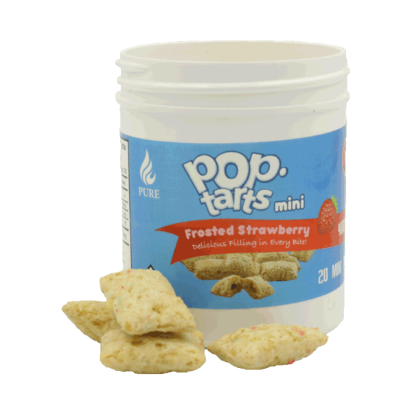 Pop Tarts Mini’s – THC Infused Frosted Strawberry Bites – 400mg | The Healing Co Canada