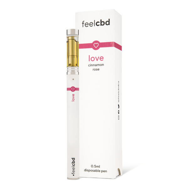 FeelCBD – Love – Dispsable CBD Vape Pen 0.5ml | The Healing Co Canada