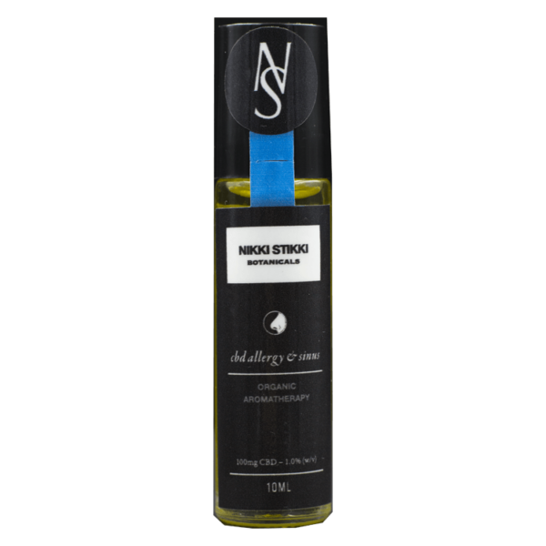 Nikki Stikki Botanicals – Organic Aromatherapy – CBD Allergy and Sinus Roller 100mg CBD | The Healing Co Canada