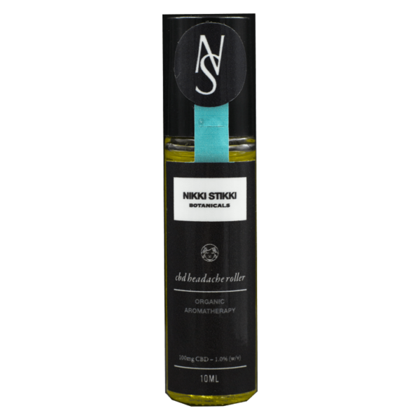 Nikki Stikki Botanicals – Organic Aromatherapy – CBD Headache Roller 100mg CBD | The Healing Co Canada