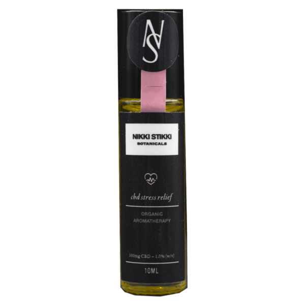 Nikki Stikki Botanicals – Organic Aromatherapy – CBD Stress Relief Roller 100mg CBD | The Healing Co Canada