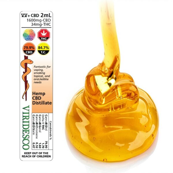 Viridesco – CBD Distillate – 2ml | The Healing Co Canada