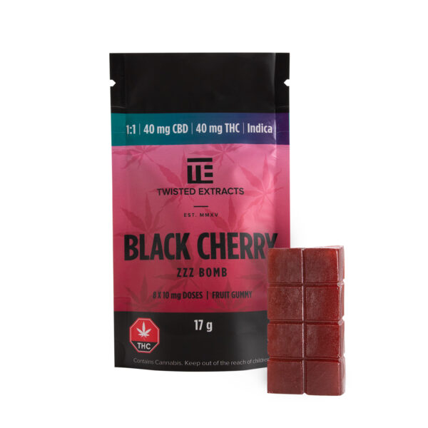 Twisted Extracts – Black Cherry 1:1 Zzz Bombs | The Healing Co Canada