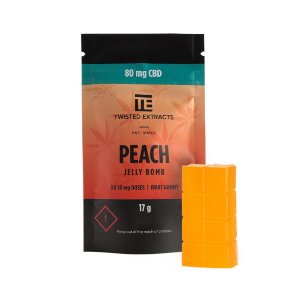 Twisted Extracts – Peach Jelly Bombs – CBD | The Healing Co Canada