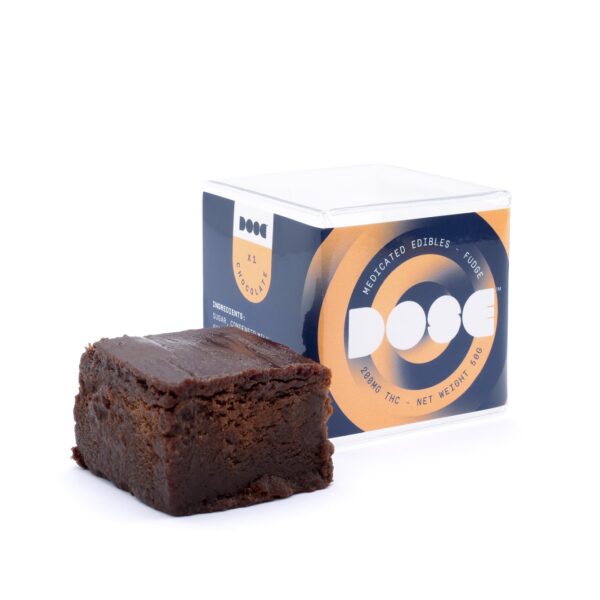 Dose Edibles – Chocolate Fudge – 200mg THC | The Healing Co Canada