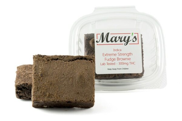 Mary’s Medibles – Extreme Strength Fudge Brownie – 300mg THC (Indica) | The Healing Co Canada