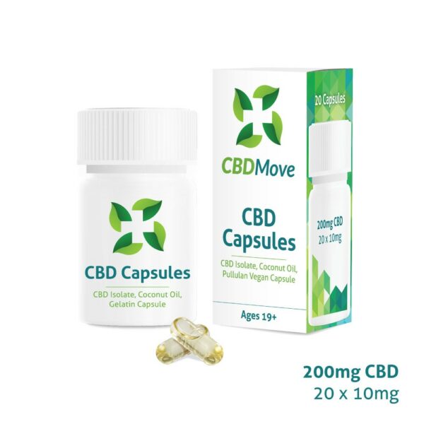 CBD Move – CBD Capsules – 200mg CBD | The Healing Co Canada