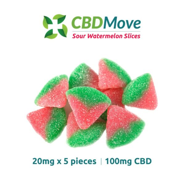 CBD Move – CBD Gummies – Watermelon – 100mg CBD | The Healing Co Canada