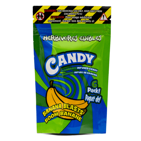 Herbivores Edibles – Banana Blasts Gummies | The Healing Co Canada
