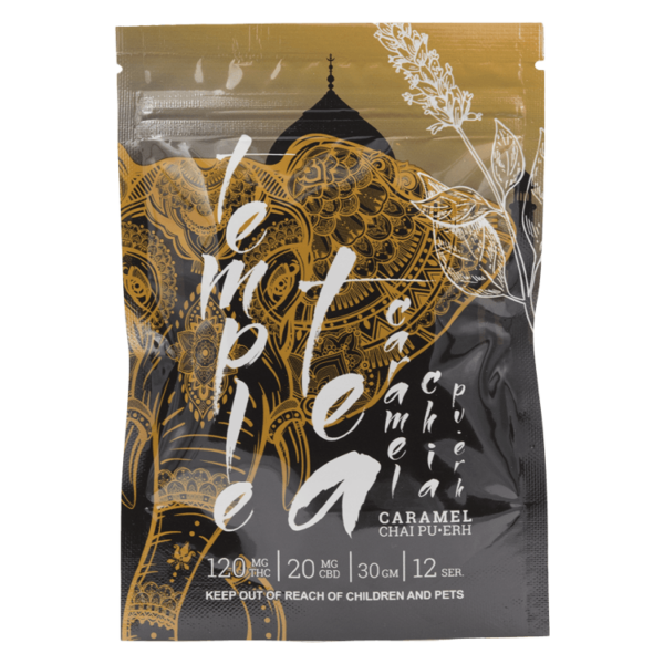 Temple Tea – Caramel Chai Pu-Erh 120mg THC | The Healing Co Canada