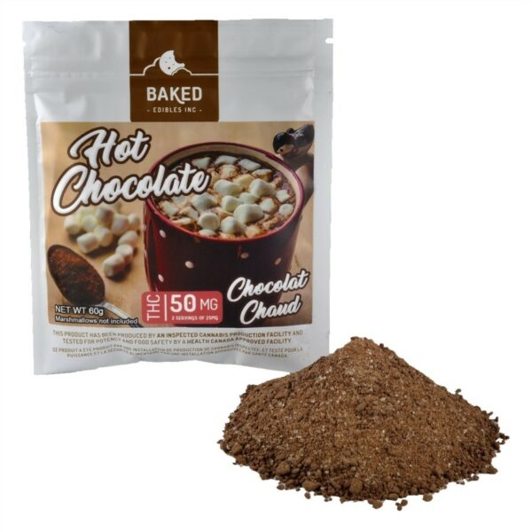 Baked Edibles – Hot Chocolate 50mg THC | The Healing Co Canada