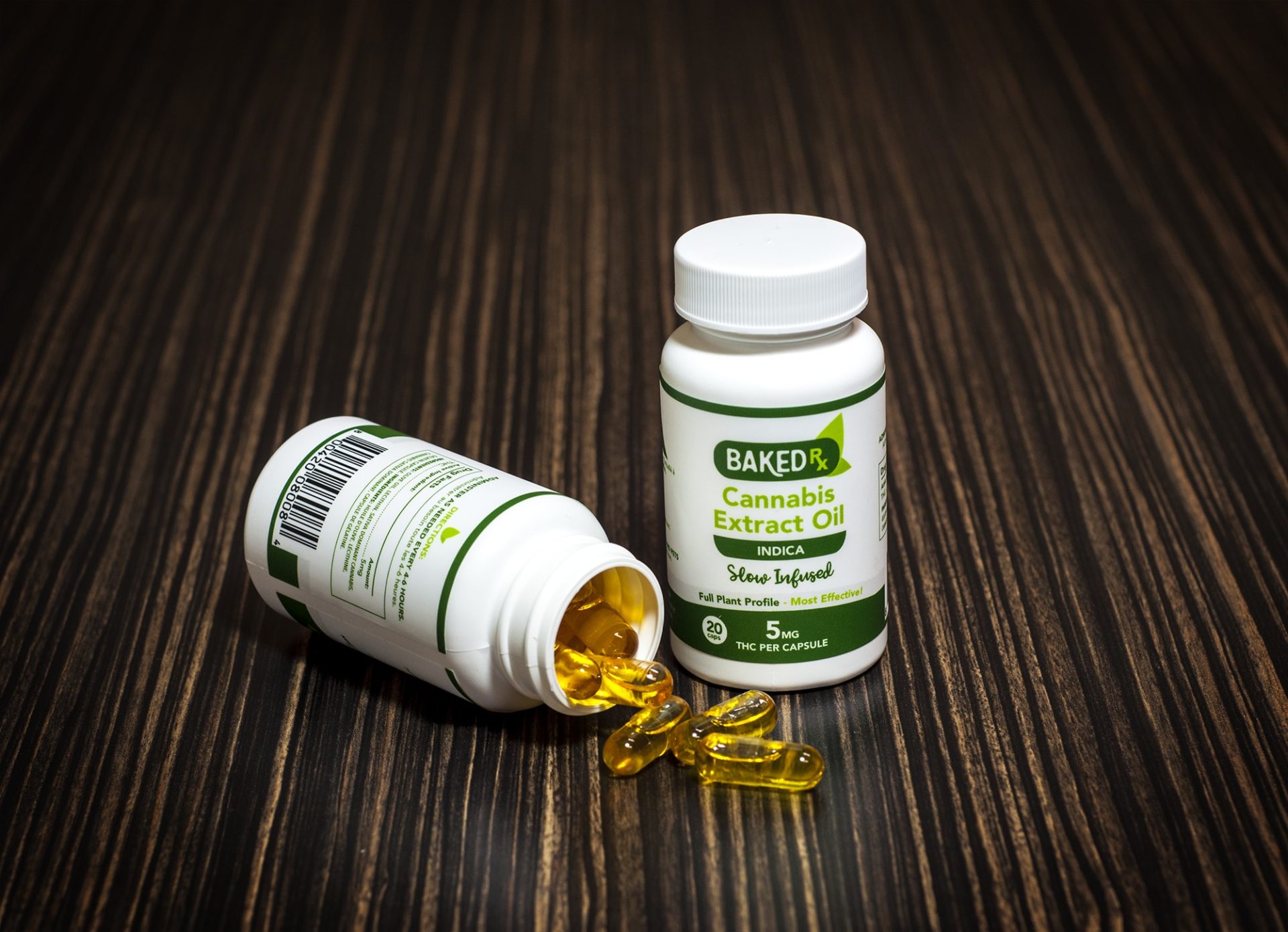 Baked Edibles -Indica Cannoil Capsules 5mg | The Healing Co Canada Baked Edibles -Indica Cannoil Capsules 5mg | The Healing Co Canada