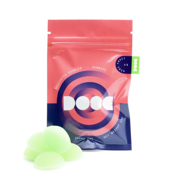 Dose Edibles Gummies – Kiwi Fruit | The Healing Co Canada
