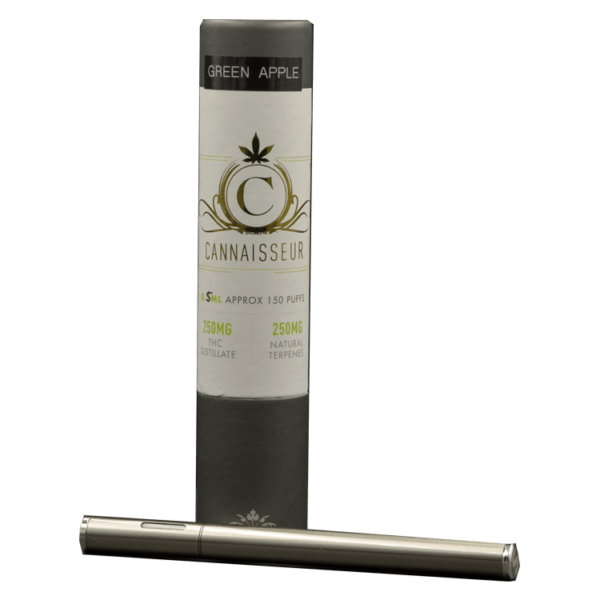 Cannaisseur – Disposable THC Distillate Pen – Green Apple 0.5ml | The Healing Co Canada