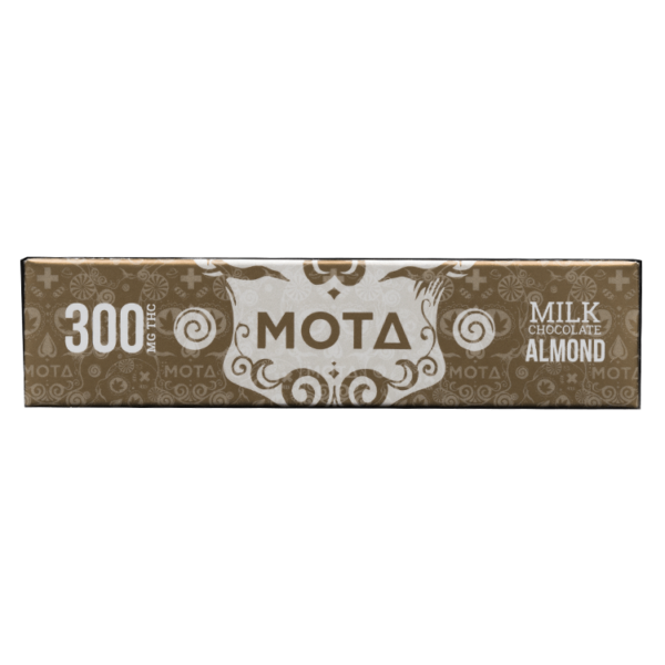 MOTA Edibles – Milk Chocolate Almond Bar – 300mg THC | The Healing Co Canada