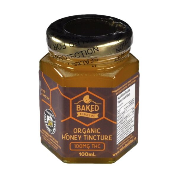 Baked Edibles – Organic Honey Tincture 100mg THC | The Healing Co Canada