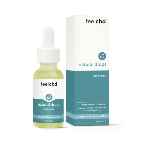 FeelCBD – Natural Drops – CBD Tincture 300mg | The Healing Co Canada