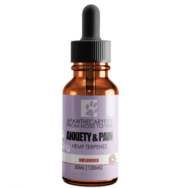 Apawthecary Pets – Anxiety & Pain Tincture – Unflavoured 120mg | The Healing Co Canada