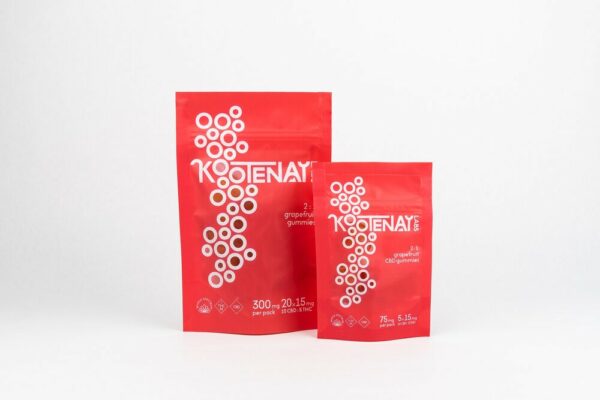 Kootenay Labs – 2:1 Gummies – Grapefruit (10mgCBD/5mgTHC) – 75mg | The Healing Co Canada