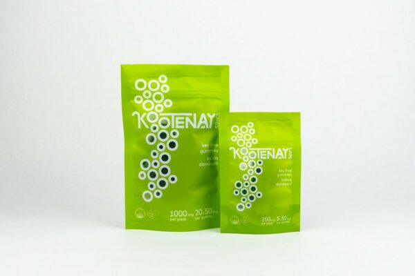 Kootenay Labs – Indica Gummies – Key Lime – 250mg THC | The Healing Co Canada