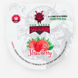 The Green Samurai – Strawberry Gummies – 150mg | The Healing Co Canada