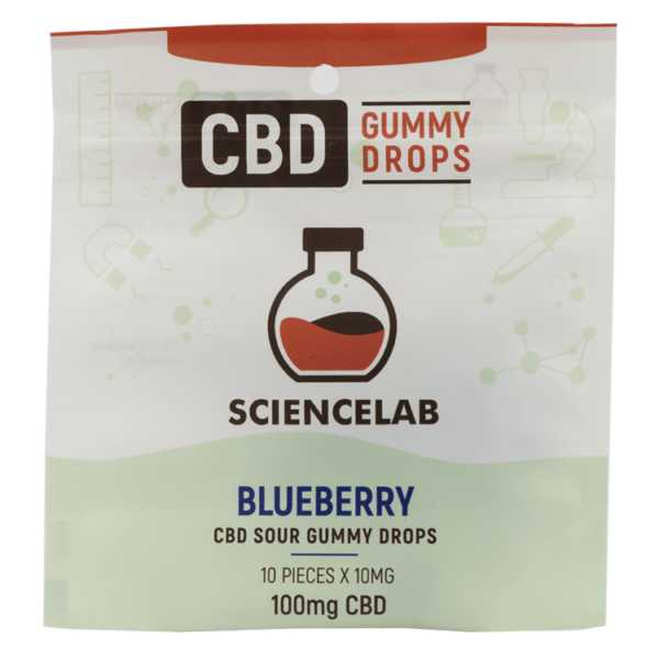 Sciencelab – CBD Sour Gummy Drops – Blueberry 100mg CBD | The Healing Co Canada