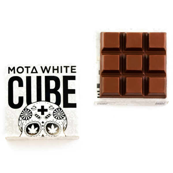 MOTA White Cube – 180mg CBD Milk Chocolate Cube | The Healing Co Canada