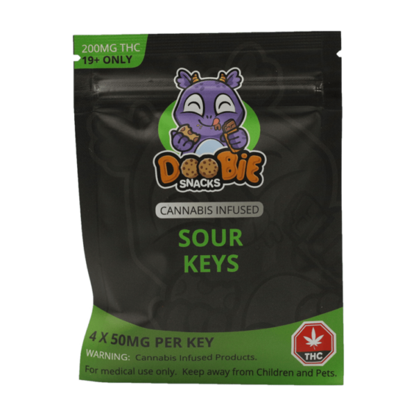 Doobie Snacks – CBD Sour Gummy Bears – 150mg CBD | The Healing Co Canada