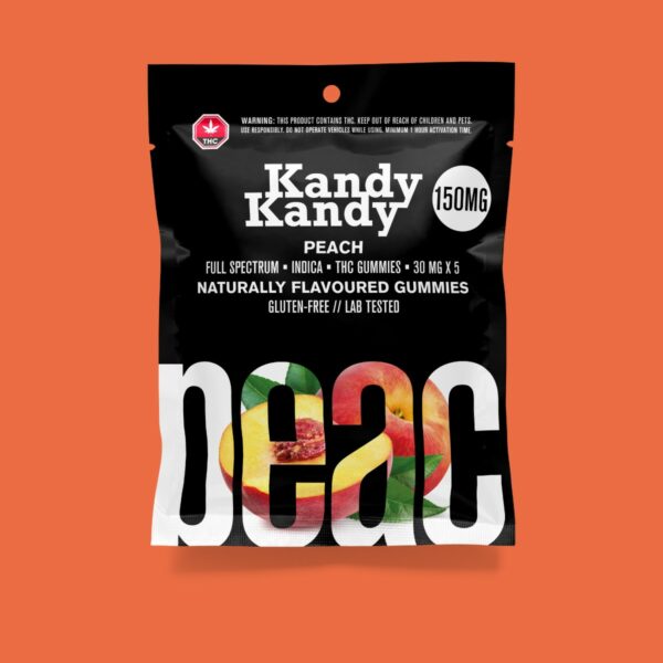 Kandy Kandy – Peach Gummies | The Healing Co Canada