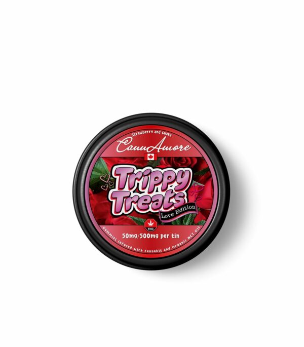 Trippy Treats – Strawberry Guava – CannAmore Love Edition – 500mg THC | The Healing Co Canada