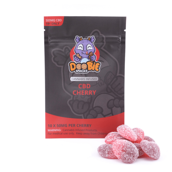 Doobie Snacks – CBD Cherry Gummies – 500mg CBD | The Healing Co Canada