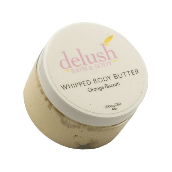 Delush Bath and Body – Whipped Body Butter – Orange Dreamsicle 300mg CBD | The Healing Co Canada