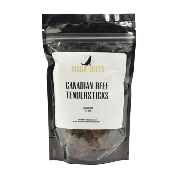 Biggie Bites – Canadian Beef Tendersticks – 250mg CBD | The Healing Co Canada