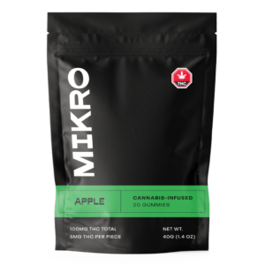 Mikro – THC Gummies – 100mg THC – Apple | The Healing Co Canada