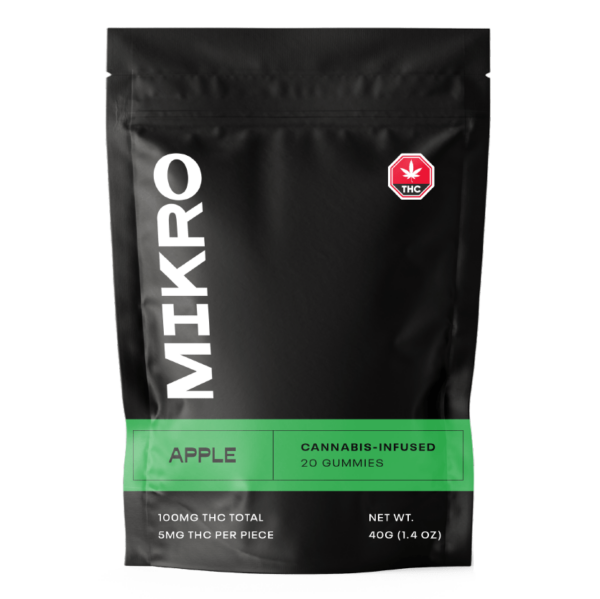 Mikro – THC Gummies – 100mg THC – Apple | The Healing Co Canada