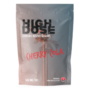 High Dose – cannabis Infused Gummies – Cherry Cola – 500mg/1500mg | The Healing Co Canada