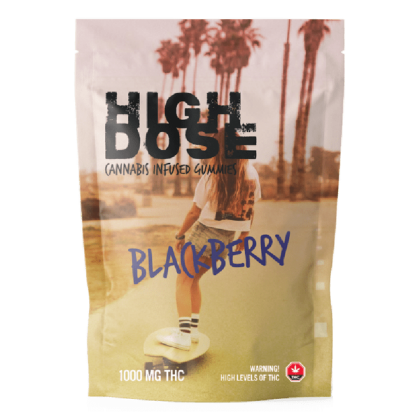 High Dose – cannabis Infused Gummies – Blackberry – 1000mg/1500mg | The Healing Co Canada