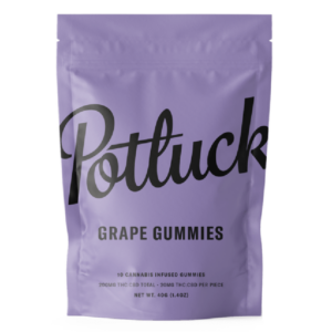 Potluck Extracts – Grape Gummies (1:1) – 100mg THC / 100mg CBD | The Healing Co Canada