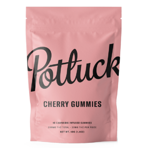 Potluck Extracts – Cherry Gummies – 200mg THC | The Healing Co Canada