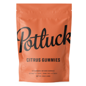 Potluck Extracts – Citrus Gummies – 200mg THC | The Healing Co Canada