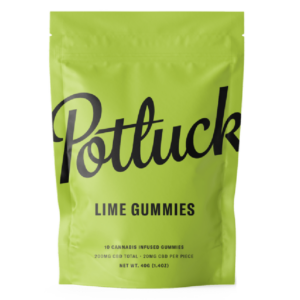 Potluck Extracts – Lime Gummies (CBD) – 200mg | The Healing Co Canada