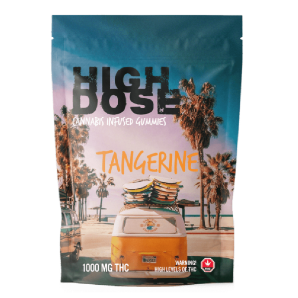 High Dose – cannabis Infused Gummies – Tangerine – 1000mg/1500mg | The Healing Co Canada