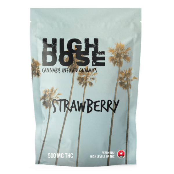 High Dose – cannabis Infused Gummies – Strawberry – 500mg/1000mg | The Healing Co Canada