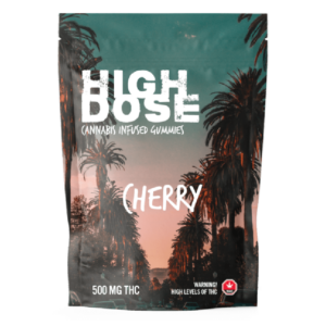 High Dose – cannabis Infused Gummies – Cherry – 500mg/1000mg | The Healing Co Canada