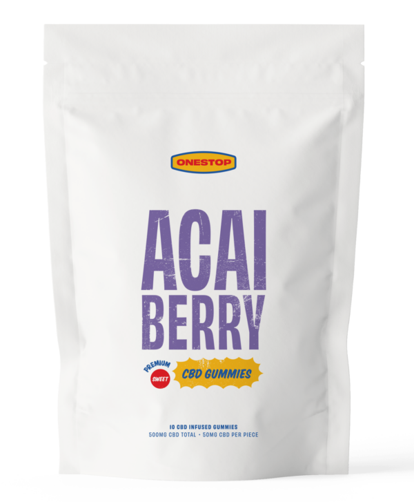 OneStop – Açai Berry CBD Gummies 500mg | The Healing Co Canada