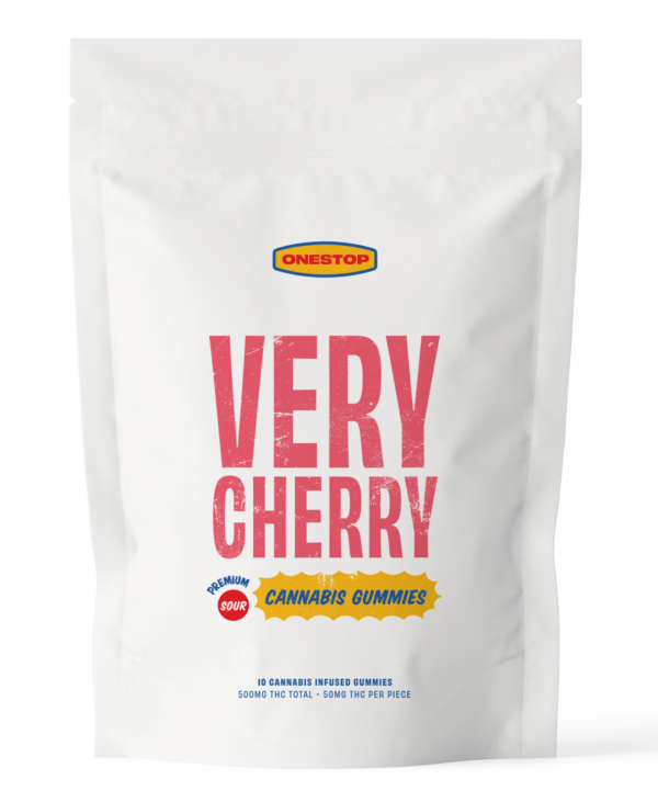 Onestop – Very Cherry THC Gummies 500mg | The Healing Co Canada