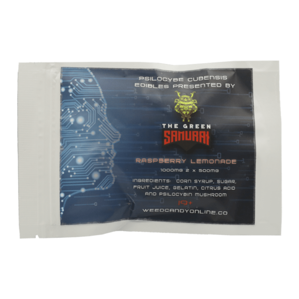 The Green Samurai – Shroom Gummies – Raspberry Lemonade – 1g | The Healing Co Canada