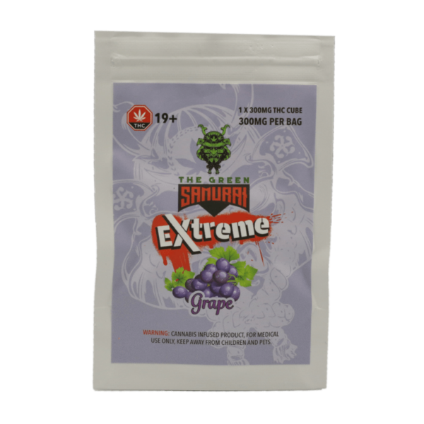 Green Samurai Extreme – Grape Gummy – 300mg THC | The Healing Co Canada